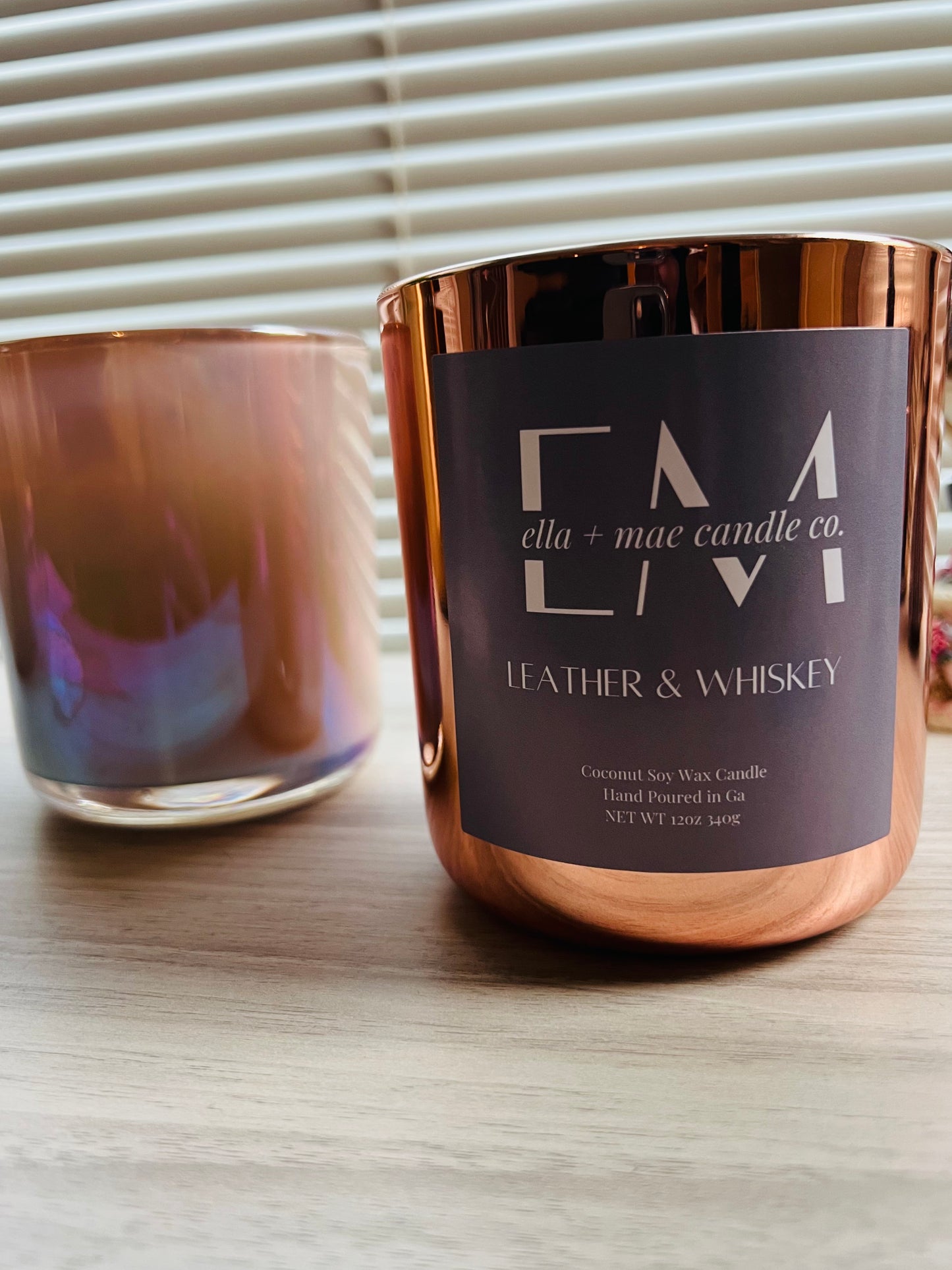 Leather & Whiskey 12oz Candle